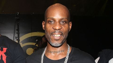 DMX caught on the camera in a black t-shirt.